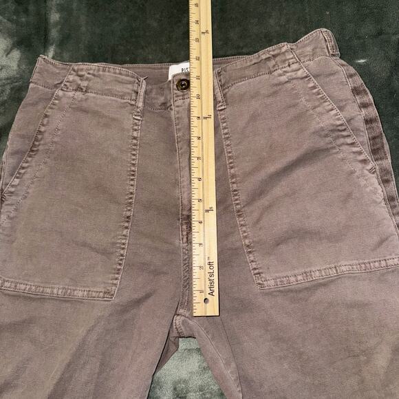 Pistola Cropped Jeans Womens 31 Brown Casual Straight Leg Boho Minimalist - Picture 8 of 10